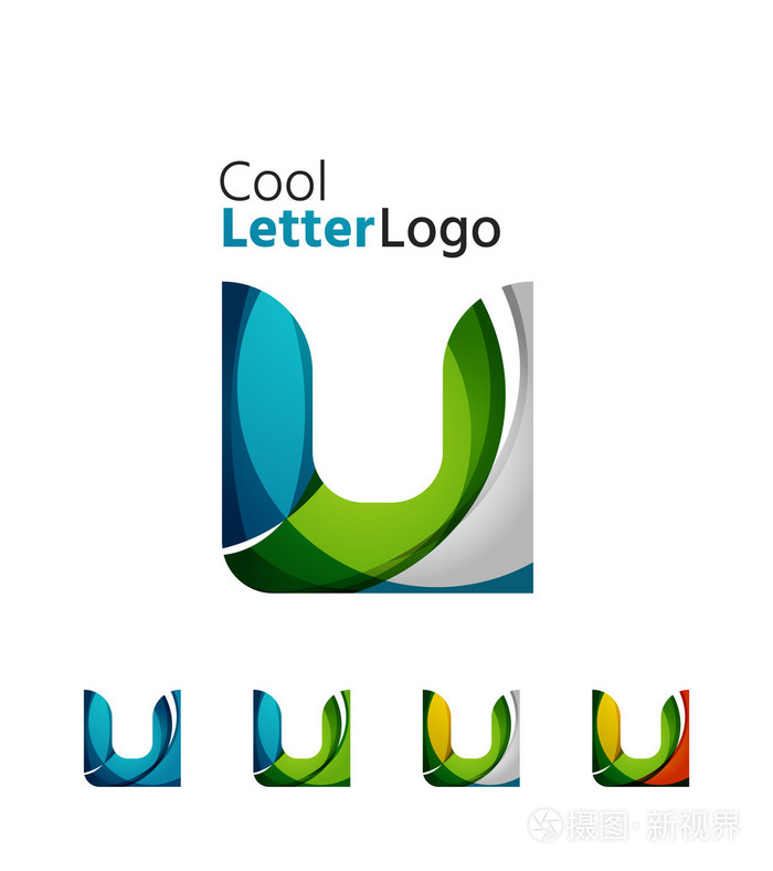 业务图标,重叠流动波插画-正版商用图片1j60jn-摄图新视界