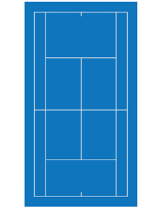 网球场蓝