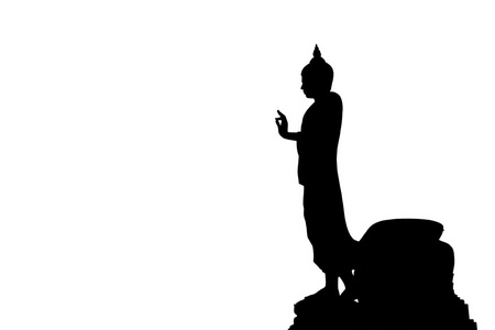 佛像剪影图片