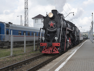 老式火车头图片