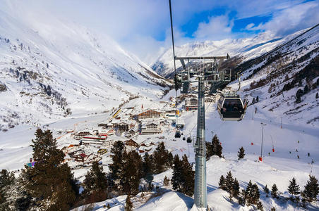 奥地利奥伯格尔山地滑雪场