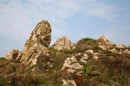 老花岗岩岩层