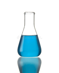 蓝色液体烧瓶