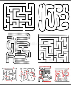 迷宫或迷宫图集照片