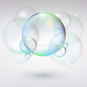 带气泡的抽象背景