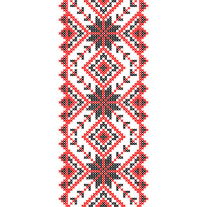 欧洲针织品刺绣.乌克兰民族装饰品照片