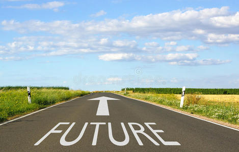 未来的公路通往未来的高速公路照片