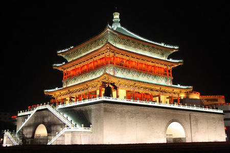 西安钟楼照片