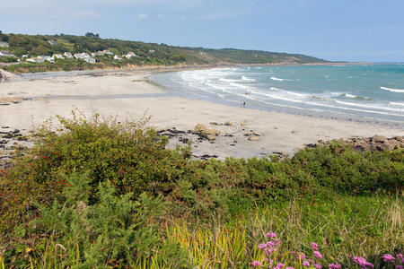 英国康沃尔郡康沃尔郡Coverpack beach英国蜥蜴遗产海岸沿岸渔村