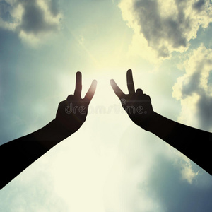 和平的手图片-和平的手素材-和平的手插画-摄图新视界