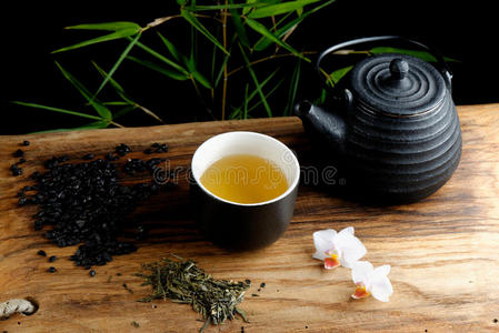 亚洲竹制茶具