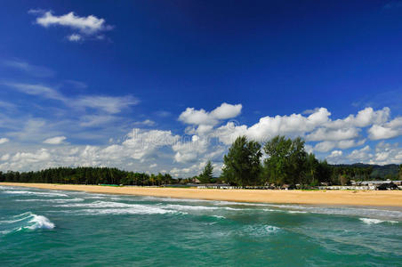 泰国白沙滩蓝天