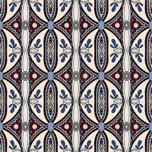 无缝花卉几何图案女装图片