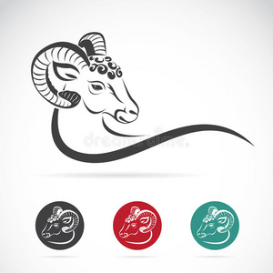 羊头的矢量图像照片