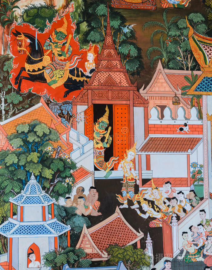 艺术泰国壁画泰国本土壁画佛教寺庙壁画泰国壁画佛教寺庙壁画泰国本土