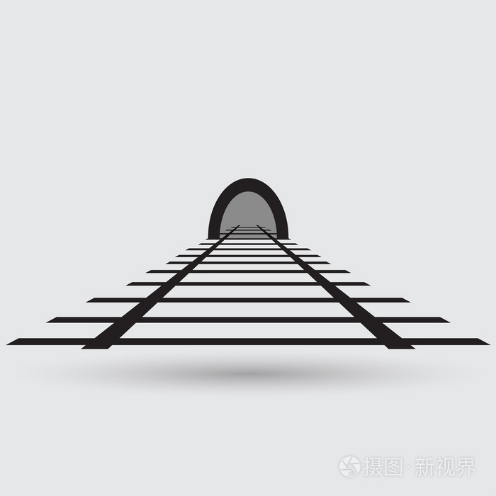 铁路和隧道的图标插画-正版商用图片1jddy5-摄图新视界