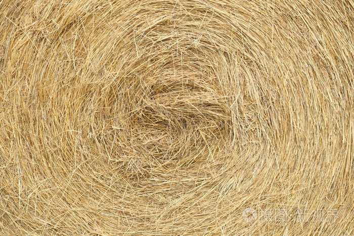 纹理背景的秸秆辊