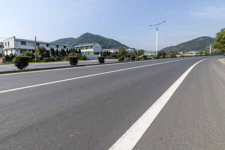 蜿蜒的道路背景中国