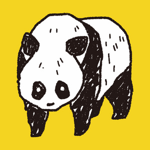 熊猫涂鸦