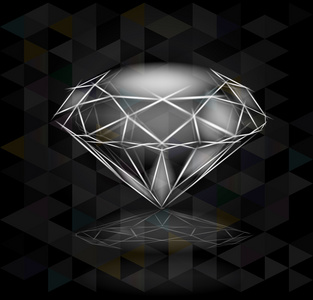 素描钻石背景图片