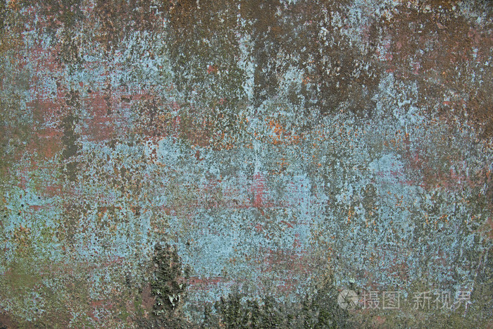 垃圾漆生锈的金属纹理背景