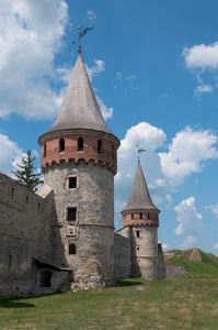 kamenetz波多斯克，乌克兰的中世纪城堡