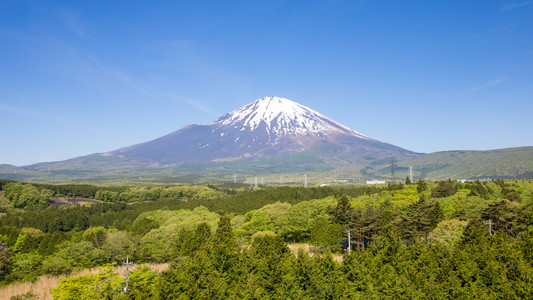 全景的富士山