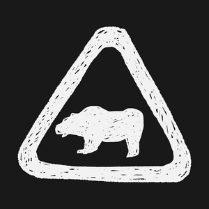 熊标志涂鸦