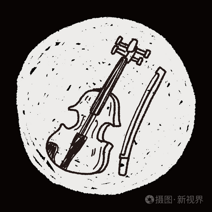 小提琴的涂鸦