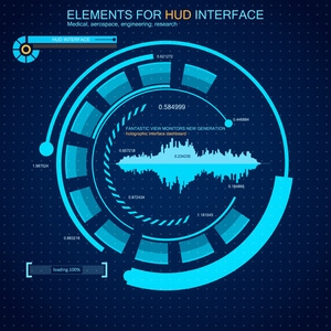 未来的虚拟图形用户界面图片