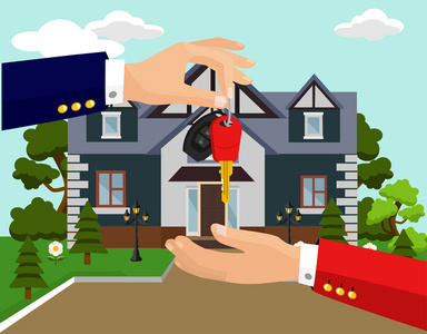 插画地产海报设计图片