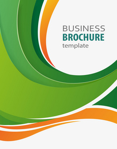 橙色绿色广告图片