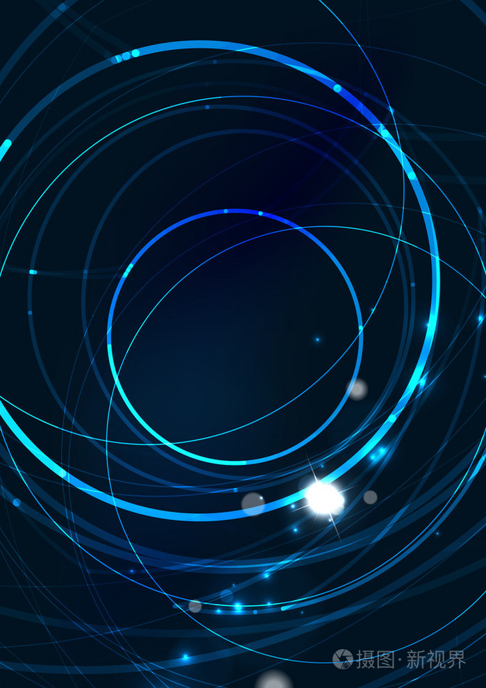 在黑暗的空间与星线