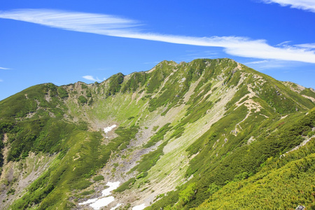 夏天日本山