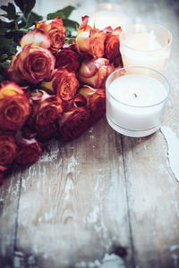 玫瑰和蜡烛