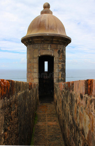 波多黎各旧圣胡安石堡的岗亭