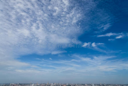 泰国曼谷城上空