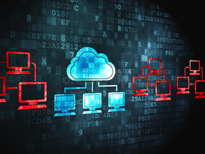 云网络概念数字背景下的云技术