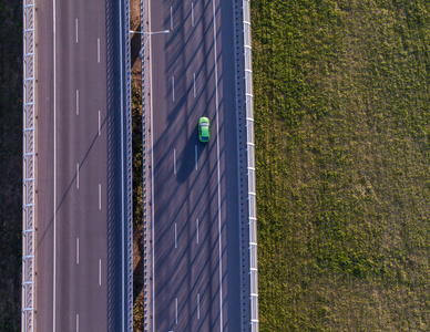 公路的鸟瞰图