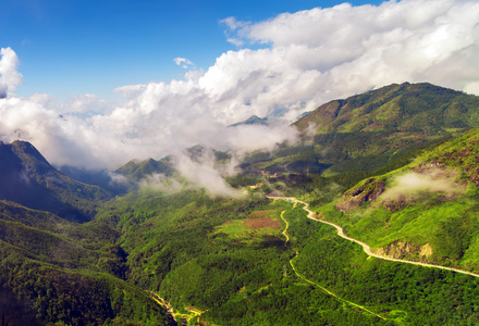 在越南西北山风景图片