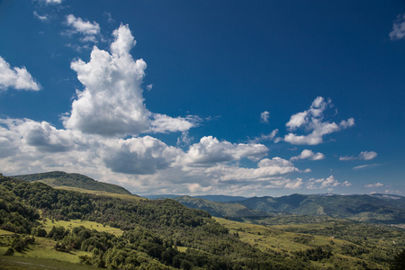 山上的夏日风景