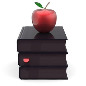 全黑红苹果学校图标
