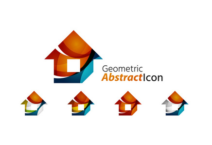 组的抽象几何公司 logo 首页