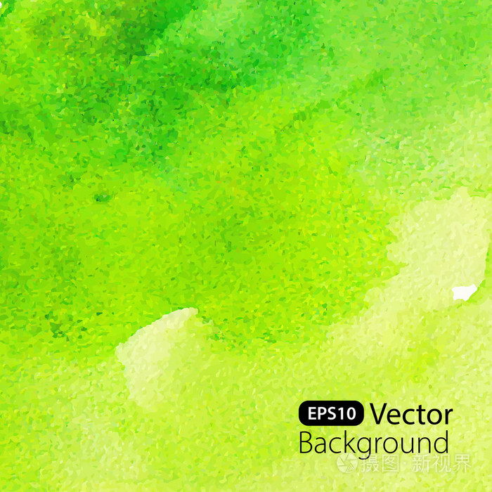 抽象绿色水彩背景插画-正版商用图片1jgx7b-摄图新视界