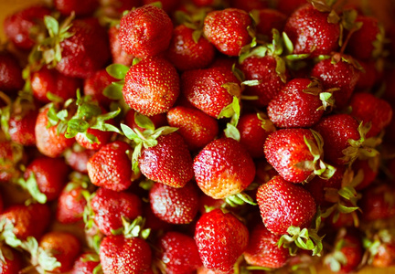 营养丰富的草莓果, 新鲜草莓的背景