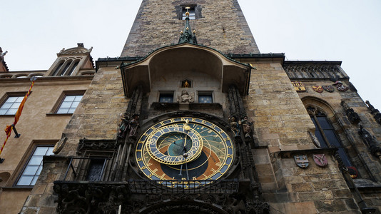 在布拉格旧时钟