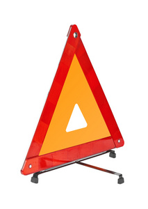 警告的红色三角形汽车标志图片