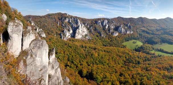 从 sulov 落基山脉秋季全景