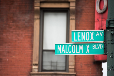 纽约街道标志Malcomx