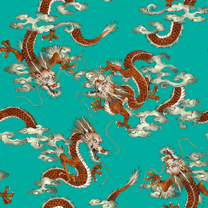 日本龙纹图案照片